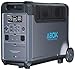 3840Wh ABOK Ark3600 Tragbare Powerstation LiFePO4-Akku, erweiterbar auf 11520Wh, 2,1h 0–100% Schnellladung, 2000W AC Solargenerator mit UPS & App-Steuerung für Camping, Notfälle, Wohnmobile & Off-Grid