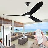 MSHENUED 152 cm Deckenventilator für Innen- & Außenbereich: Modernes...