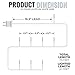 612 Vermont Clear 35 Count Christmas String Lights on White Wire Cord, UL Approved for Indoor Use Only, Total Length 7.5 Foot, Lighted Length 6.1 Foot