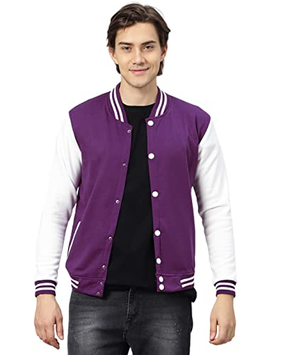 Image of BE SAVAGE Men's Cotton Blend Standard Length Bomber Jacket