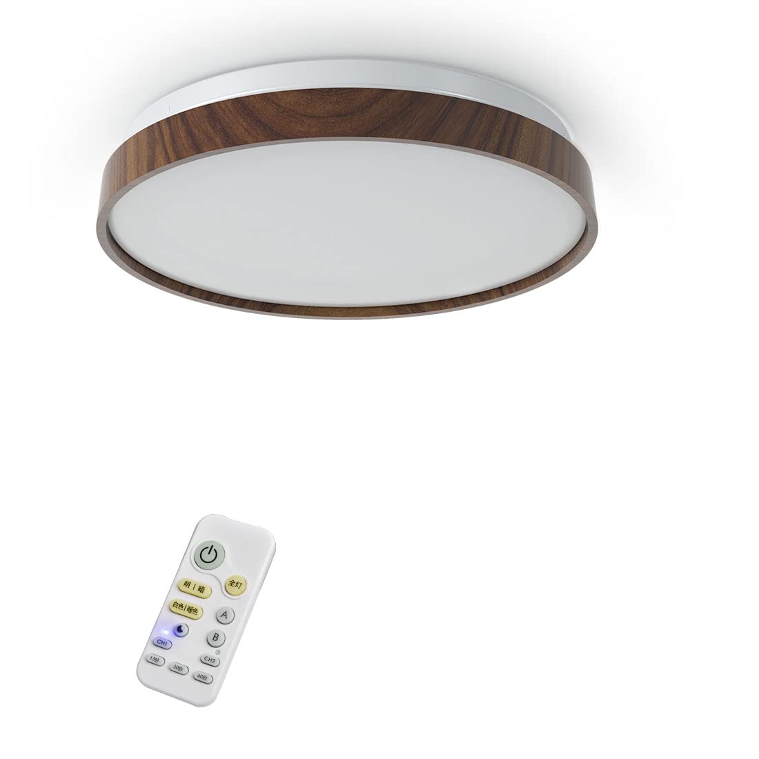 Amazon.co.jp : POOPEE LEDシーリングライト 6畳 リモコン付 木目調