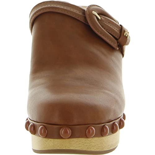 Image of Sam Edelman Womens Nyla Round Toe Slip On Clogs Brown 6.5 Medium (B,M)