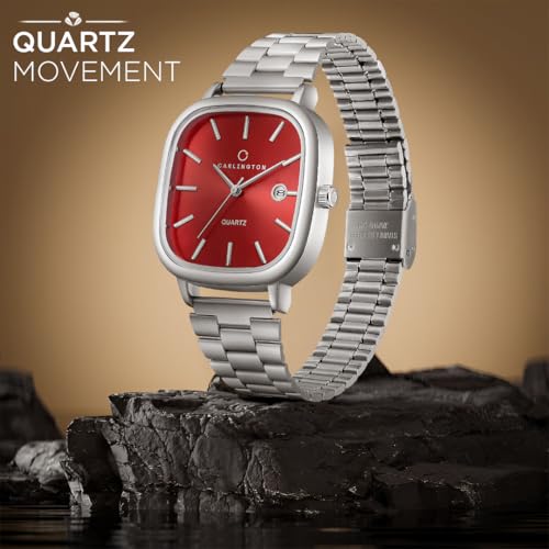 Image of Carlington Classic Series Analog Men Wrist Watches with Stainless Steel Strap & Date Display | Premium Fashion Watches for Gents | CT - 5010
