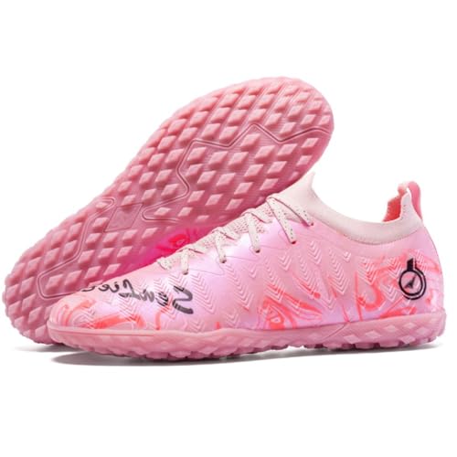 ピンク色の男女兼用サッカーシューズ アディダス エックス スピードポータル.4 TF J adidas 【サッカー