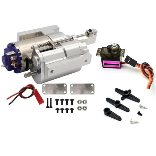 RC��������̎� For WPL B1 B14 B24 C14 C24 For MN D90 D91 MN96 1/12 �O����t�����^�� 2 �X�s�[�h�M�A�{�b�N�X�g�����X�~�b�V�����ƃT�[�{ RC �J�[���i(Silver 2)