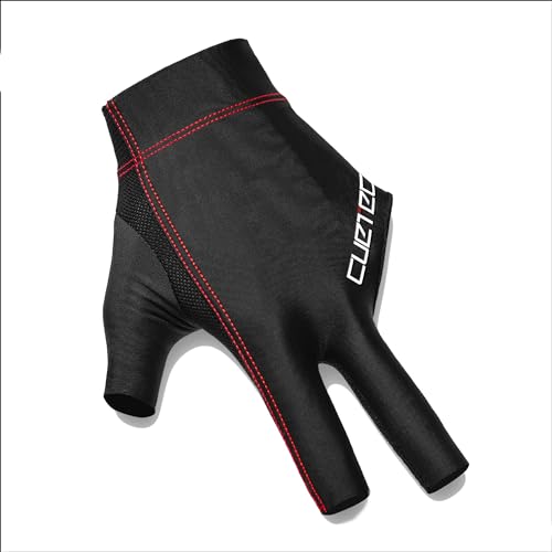 Y2Play Cuetec AXIS Pool/Billiards Black Glove; Left Bridge Hand, X-Large