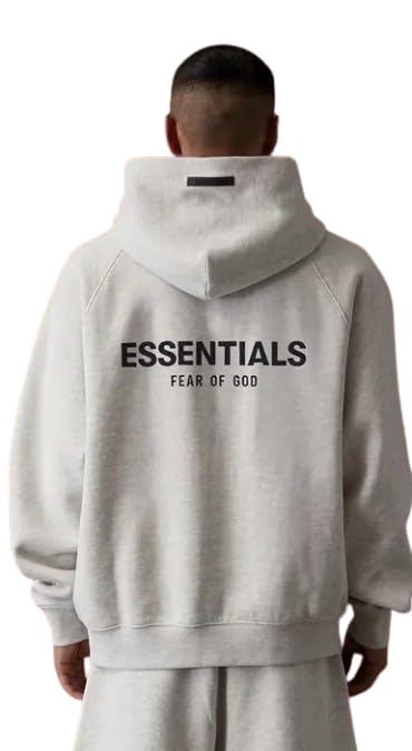 ESSENTIALS Pullover Hoodie Cotton Blend Adult Men Oversized, baggy fit.3