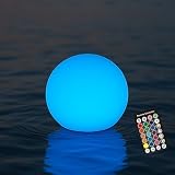RKDTX LED Ball Light,4-Inch Cordless Orb Light with Remote,16 Color Changing Night Light for Kids,Rechargeable Mood Lamp,IP68 Waterproof for Home,Party,Pool,Christmas Decor