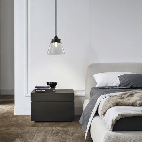 Suspension en verre petit format culot E27 pour optimiser l'éclairage des petits espaces