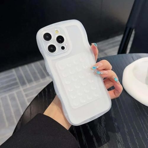 Coque iPhone 11 Pro Max silicone blanc avec support ventouse et design vague antichoc