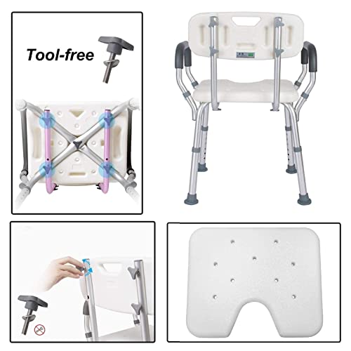 Tabouret de douche compact Mann antidérapant contre les chutes - 4