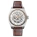 Produktbild Ingersoll The Vert Herren-Automatikuhr, 43 mm, mit skelettiertem Zifferblatt und braunem Lederarmband