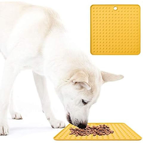 Dog Lick Mat, Dog Slow Feeder, Pet Calming Mat, Anxiety Relief Dog Cat Training Licking Mat, Perfect for Food, Yogurt, Peanut Butter Cover