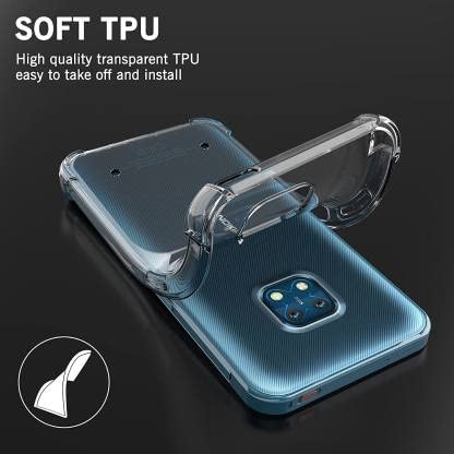Image of COVERLINE Transparent Plain Flexible Soft Bumper Back Cover for Nokia XR20 (Transparent)