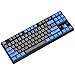 Durgod Taurus K320 TKL Mechanische Gaming-Tastatur, kabelgebunden, 87 Tasten, Double Shot PBT - NKRO - USB Typ C (Kirschbraun, Schwarz)