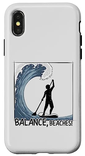 Balance, Beaches! Stand Up Paddling Big Wave Surf �X�}�z�P�[�X iPhone X/XS �p