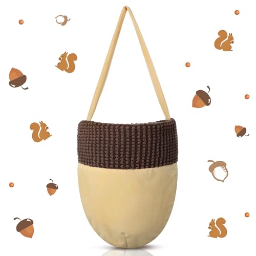 Dansydaisy Halloween Squirrel Costume Accessories Acorn Treat Bag