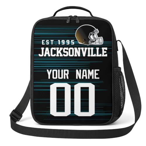 Image of Jacksonville Lunch Bag Custom Name and Number Personalized Gifts