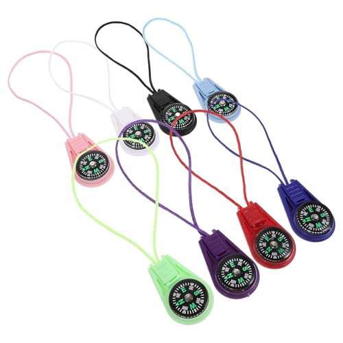 Zerodeko 20 piezas brújulas de supervivencia con cordón para camping miniatura 1
