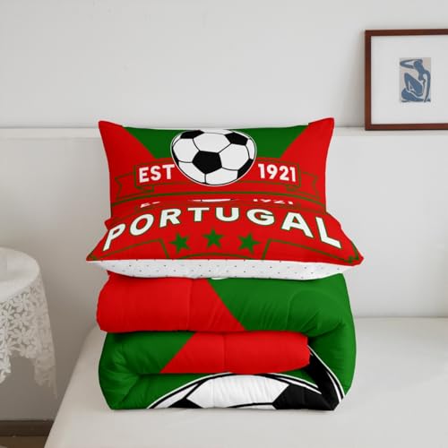 Image of Feelyou Football Sport Bedding Set King Size for Kids Teens