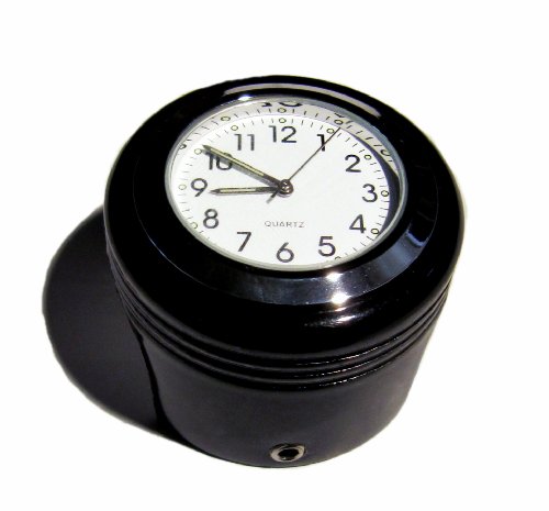 British Made Darkside Groove Moto Barre avec son boîtier Blanc Horloge Cover