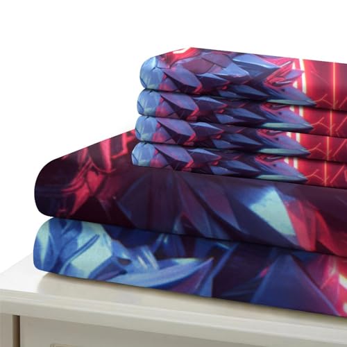 Housse de couette loup impression 3D microfibre zippée 140x200 - 6