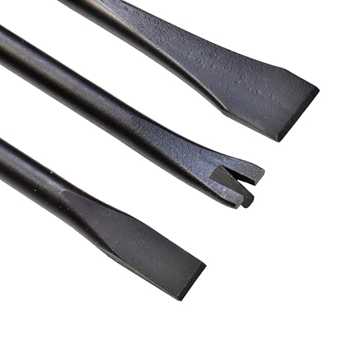 Image of Mayhew Tools 32215 Pneumatic Tool Set, 3-Piece Long Non-Turning, Black Oxide Finish