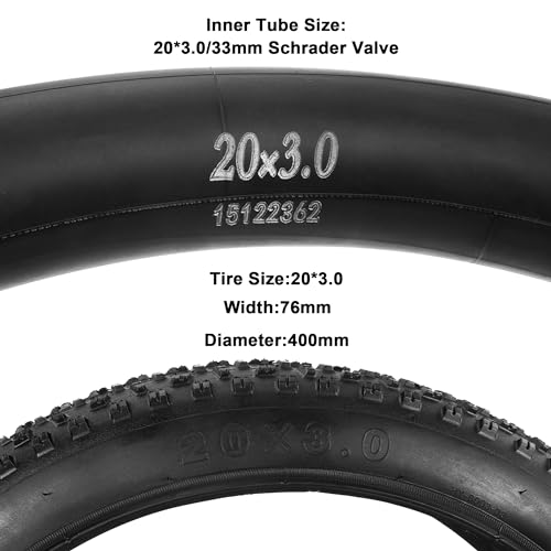RUTU Foldable 20x3.0 Bicycle Tire