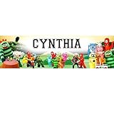 Yo Gabba Gabba! - Personalized Birthday Name Poster with Custom Name On it, Border Mat and Frame Options