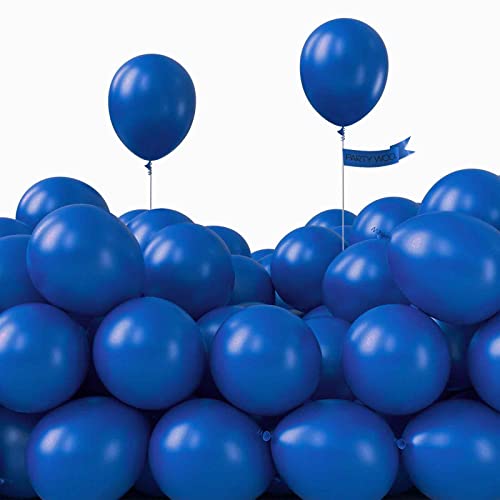 Image of PartyWoo Pearl Blue Balloons 50 pcs 5 Inch Sky Blue Latex Balloons for Graduation Wedding Baby Shower Gender Reveal Anniversary Under the Sea Theme Birthday Party Decorations Blue-Z23