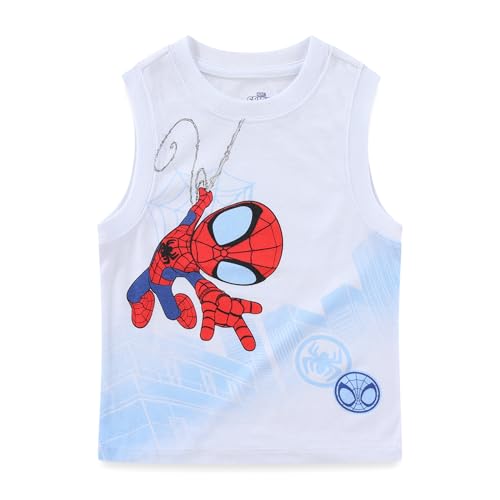 Marvel Spider-Man Miles Morales Ghost Spider Boys 2 Pack Tank Top for Toddler and Big Kids Grey - image 2