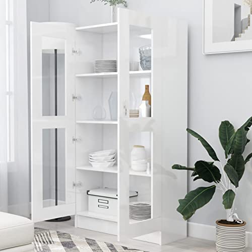 Librerias de Madera con Puertas de Cristal Marca Homgoday