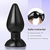 Eysilk Extra Butt-Plug - Analplug für Fortgeschrittene, Stimulierender Anal-Plug für Frauen und Männer, mit Haftenden Standfuß mit Lube, handfreie Nutzung (Schwarz XL) #3