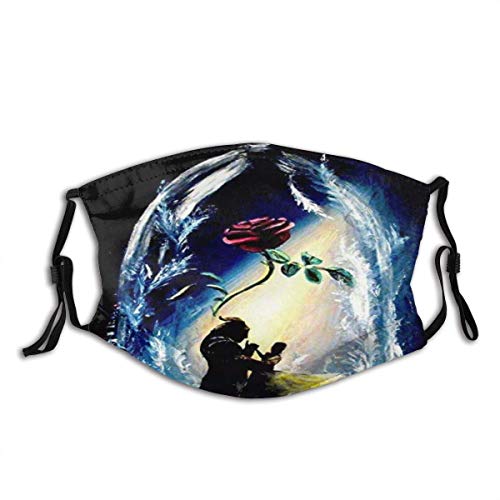 Preisvergleich Produktbild Gesichtsschutz Beauty and Beast Sturmhaube UnisexWindproof Anti-Staub Mund Bandanas Motorrad Running Neck Gamasche für Teen Männer Frauen