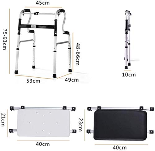 Andador Plegable Altura Ajustable Sin Ruedas Sin Asiento Andador Anciano
