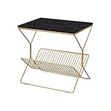 ♥ Versátil: la mesa auxiliar es simple y práctica, adecuada para su sala de estar, dormitorio, oficina, etc. Se utiliza como mesa de refrigerios, mesa de café, mesa para computadora portátil, etc.