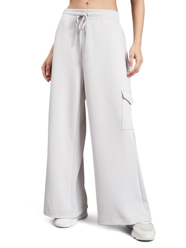 Image of GO COLORS Mostlysane Collection Scuba Cargo Sweatpants for Women | Lightweight, Mid Rise, 4 Pockets
