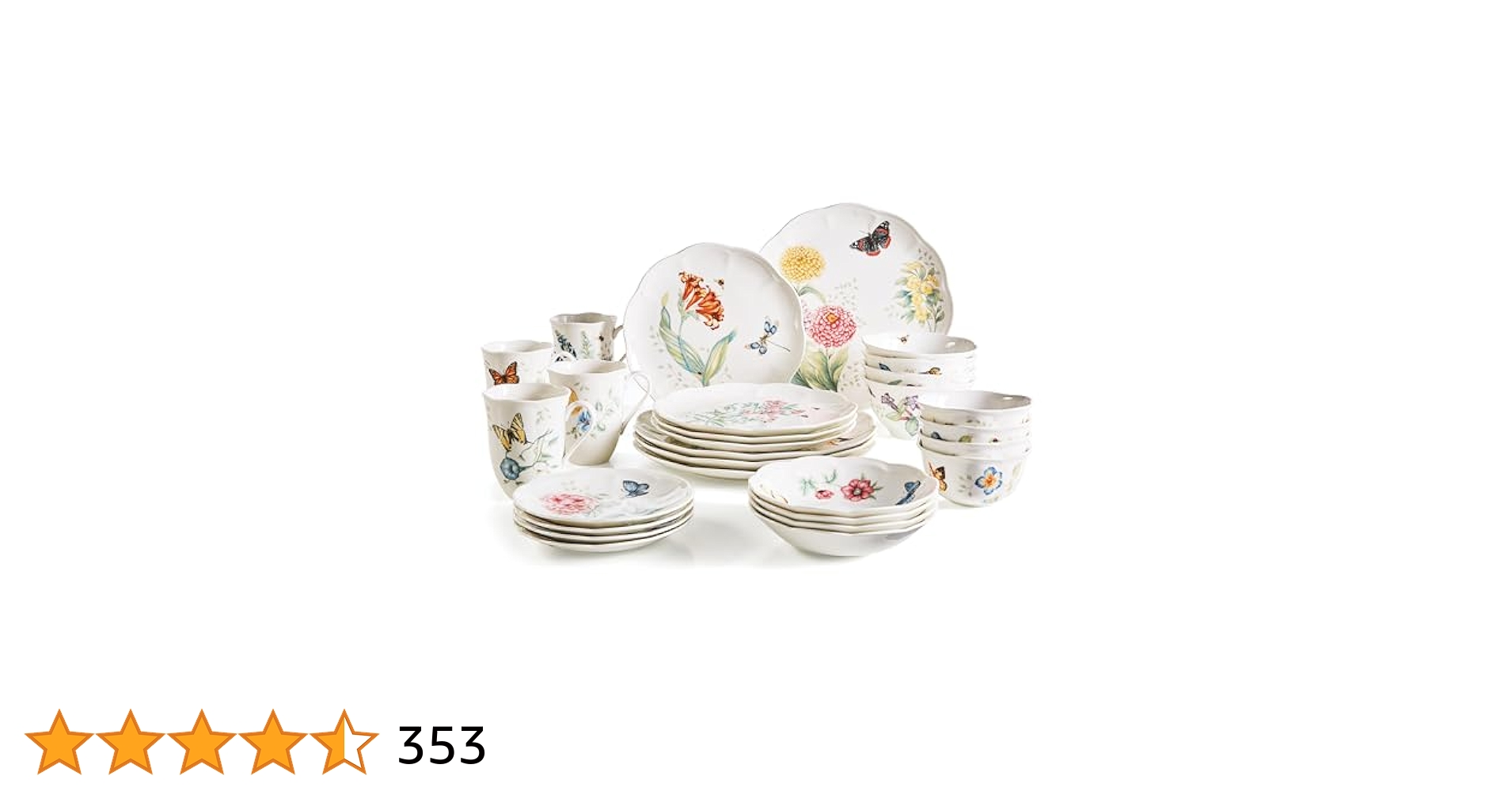 食器 mikemomo Amazon.co.jp: レノックス 28 作品 蝶 メドー 古典的な 食器