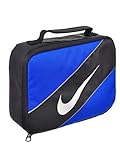Nike Contrast Insulated Reflective Game Royal Tote Lunch Bag , Blue and Black , One Size