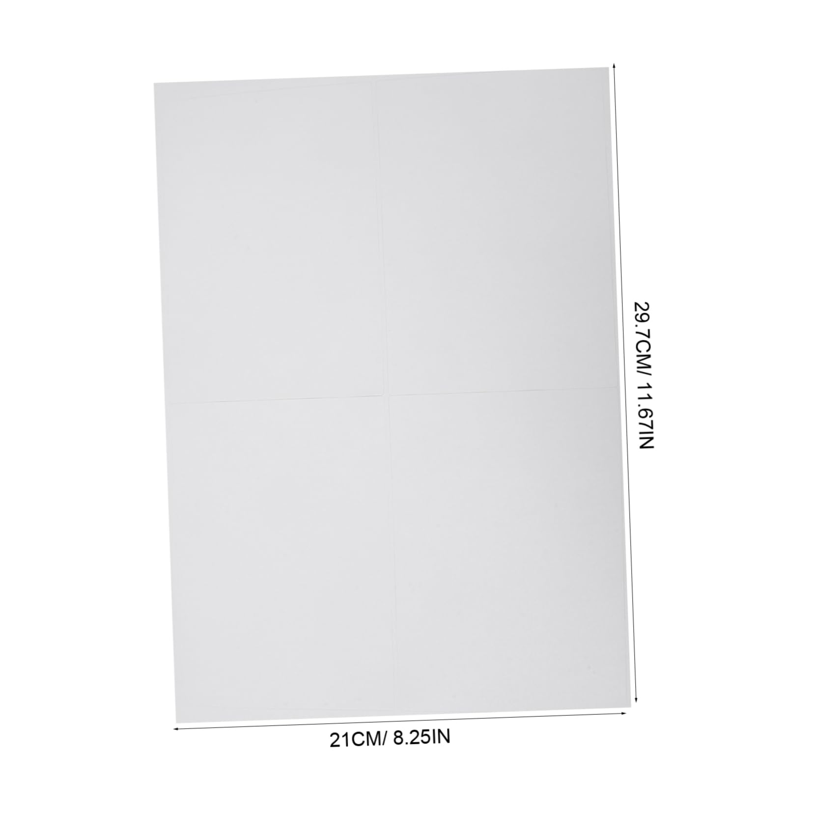 Etiquetas Adhesivas A4 100 Hojas de Papel Adhesivo Imprimible