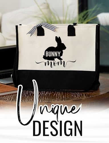 Bolso Tote Bunny para mujer y niñas con cierre y correa miniatura 3