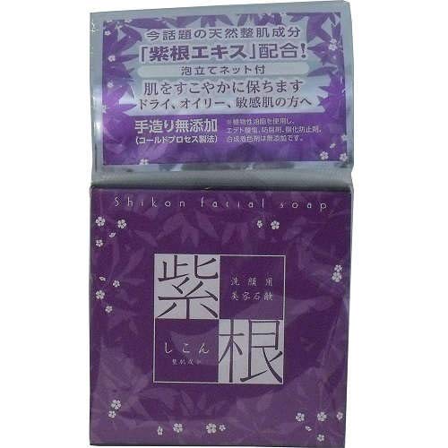 Amazon | 進製作所 紫根石鹸 | ヘルスケア&ケア用品, 洗顔石鹸, 紫根