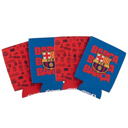 Desert Cactus FC Barcelona Can Insulator Beverage Holder (4 Pack)