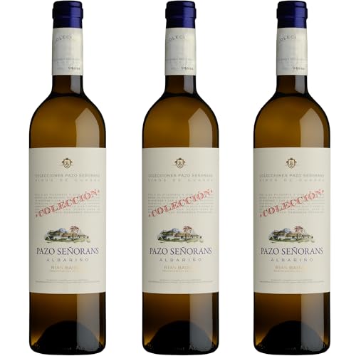 Pazo Señorans – Albariño Colección | 100 % Albariño | 12,5 % vol. | 5 meses sobre lías + 30 meses en botella | Elegante y complejo - 3 Botellas 75cl