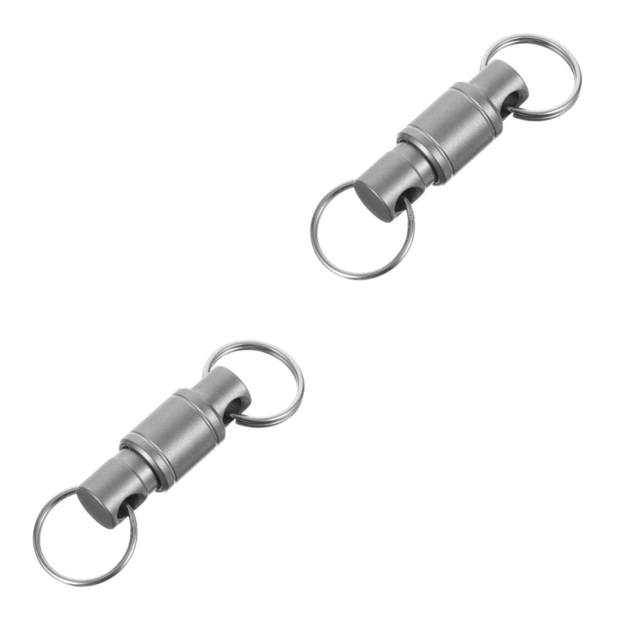 Toyvian Anello per Strumenti per Portachiavi Portachiavi con moschettone Titolare Anelli Chiave per Le Chiavi dell'auto Piccolo Portachiavi a sgancio rapido Lega di Titanio Argento