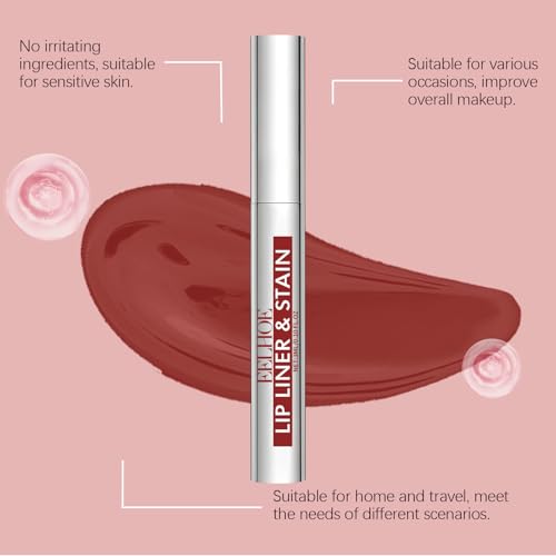 6. Bild von Sitovely Peel Off Lip Liner Stain, 3PCS Lip Stain Peel Off Matte Brown Lip Liner, Langanhaltender Abziehbarer Lippenfleck, Lip Liner Tattoo Highly Pigmented Lip Tint Stain(Pink, M)