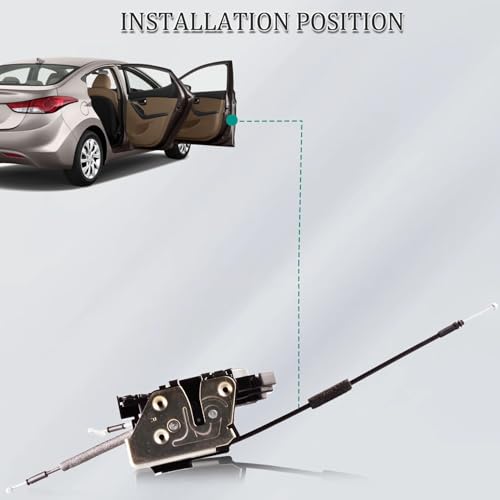 Image of Front Right Passenger Side Door Lock Actuator Assembly Compatible for Hyundai Elantra 2011-2016 Door Latch Actuator, Replace# 81320-3X010