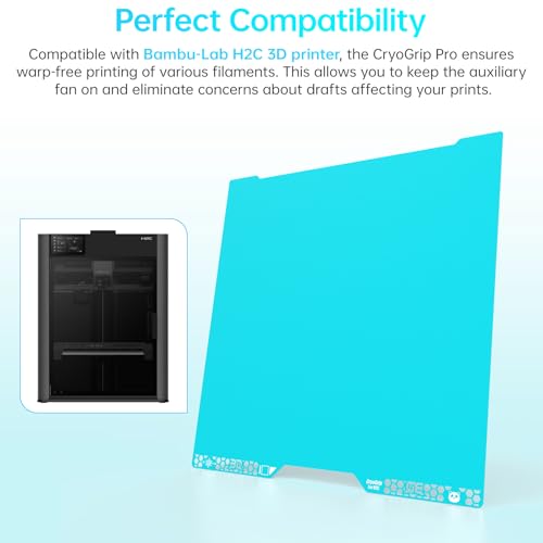 Image of BIQU CryoGrip Pro Glacier Build Plate for Bambu-Lab H2C A2L 3D Printer