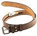Produktbild comari Premium Geldgürtel Leder Herren, Stoff-Geheimfach, Reißverschluss, Hochwertiger Gürtel für Reisen, Ledergürtel aus Handarbeit (Vintage Braun)