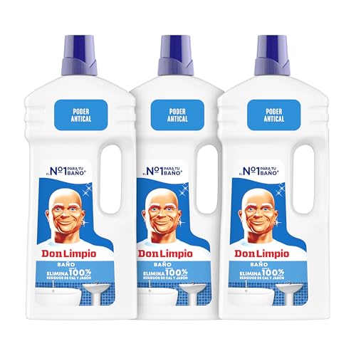 Don Limpio Baño Líquido Detergente 1.5 I. Elimina Las Marcas De Jabón Y El Doble De Cal Que La Fórmula Anterior (Paquete de 3)